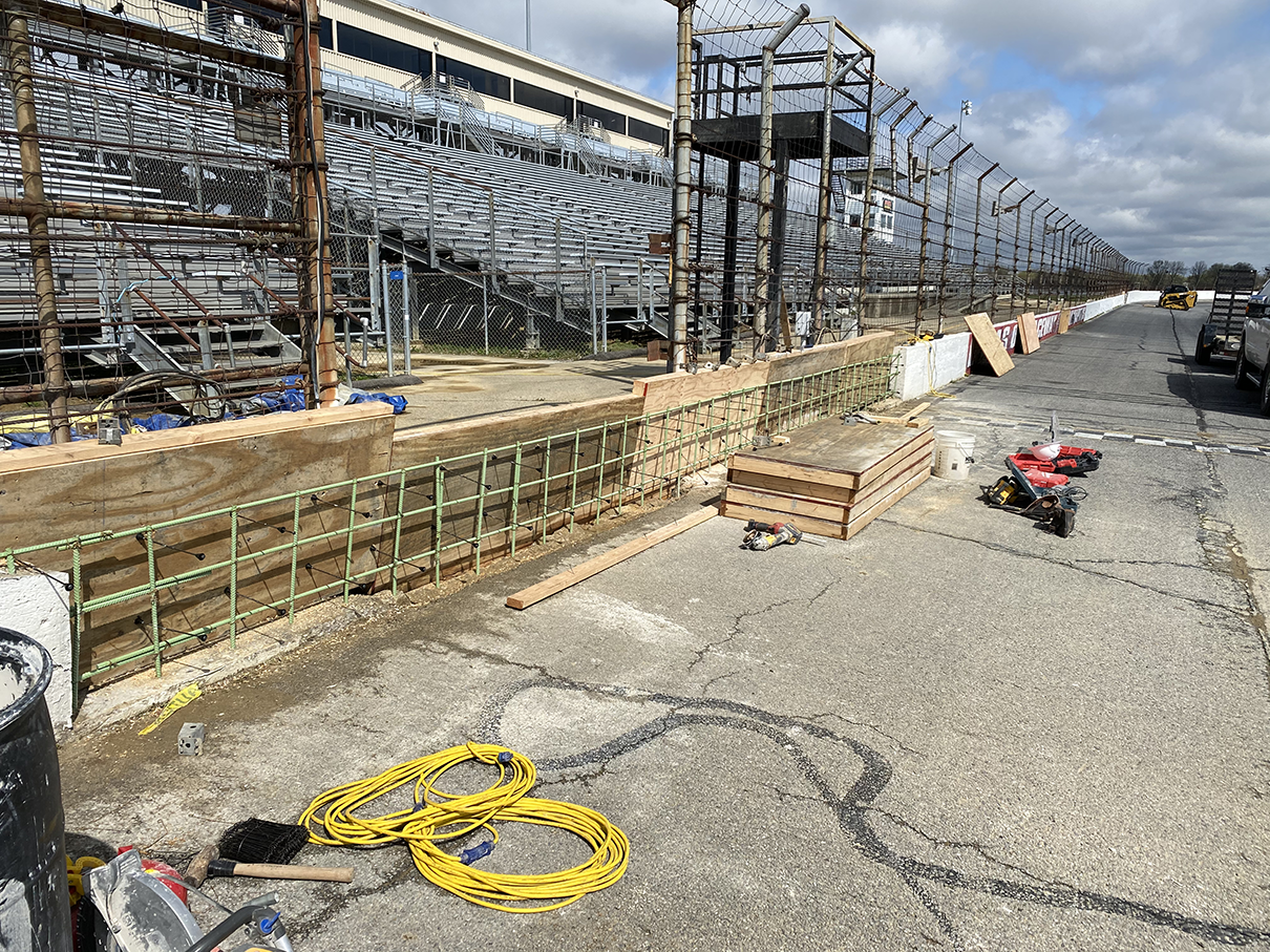 Concrete Works on Race Track