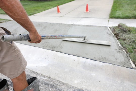 Concrete finishing